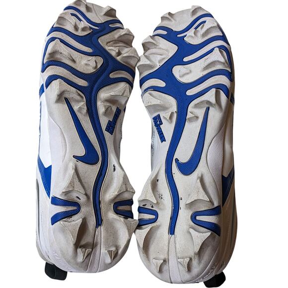 Nike Alpha Shoes Fastflex Cleats Mens 12 White Blue CV0582-101 Turf Football main image 4